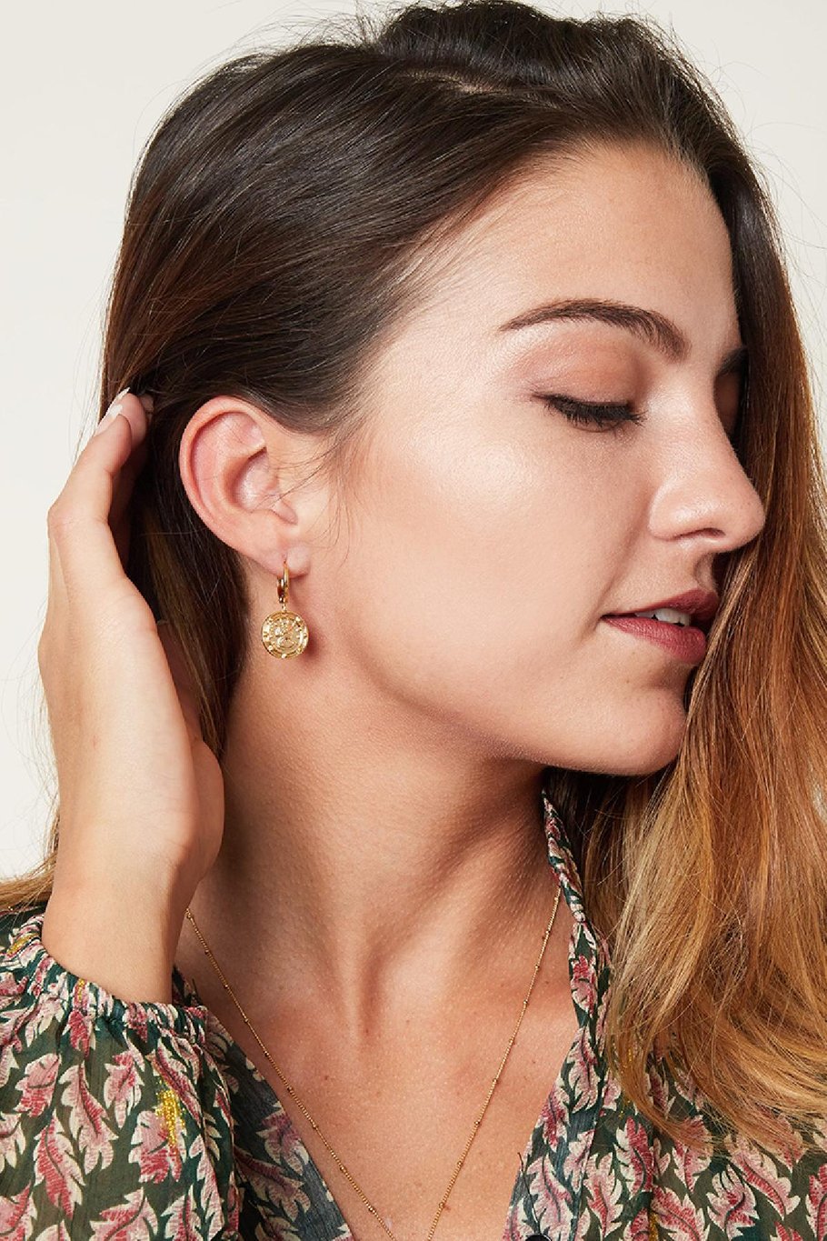Earrings Roman Times Color dorado Cobre Imagen2
